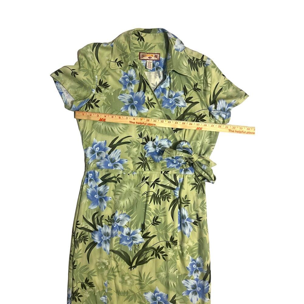 Caribbean Joe Green and Blue Floral Maxi Dress - Picture 8 of 13